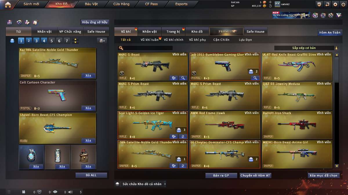 shop acc cf uy tin gia re